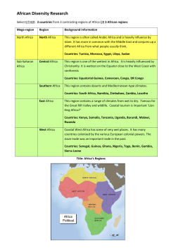 African Diversity Research