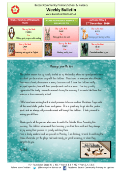 Weekly Bulletin - Bozeat Community Primary School