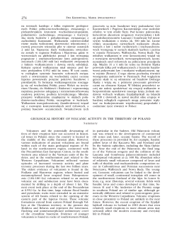 geological history of volcanic activity in the territory of poland