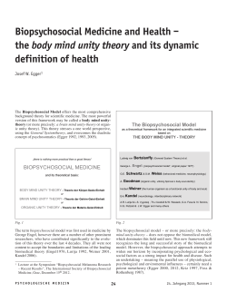 biopsychosocial Medicine and Health