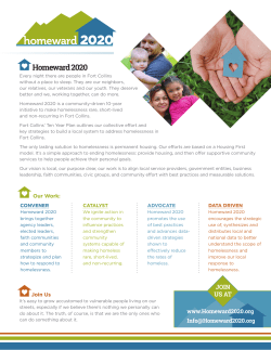 Homeward 2020 At A Glance