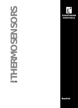 Thermosensors ITS.90 Tables booklet iss 1
