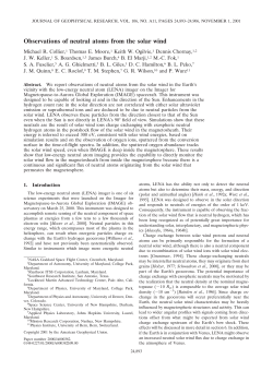 Observations of neutral atoms from the solar wind