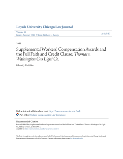 Supplemental Workers` Compensation Awards and the Full Faith