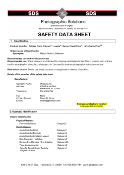 MSDS for Eclipse