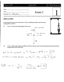 Exam 2 - University of Utah Physics