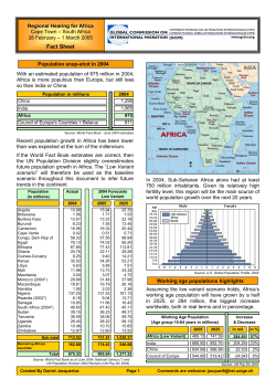 Fact Sheet - International Organization for Migration