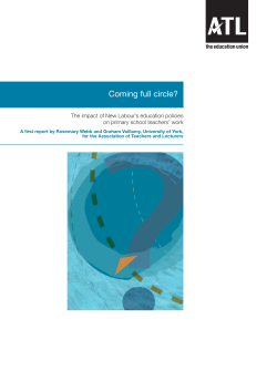 Coming full circle - New Labour education policies