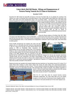 Cuba`s Berlin Wall Still Stands