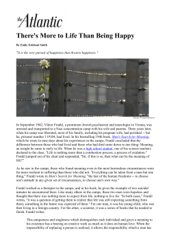 There`s More to Life Than Being Happy