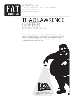 thad lawrence gaffer