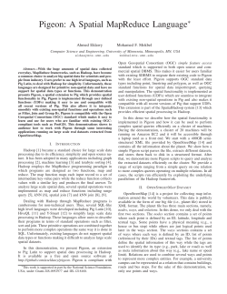 Pigeon: A Spatial MapReduce Language