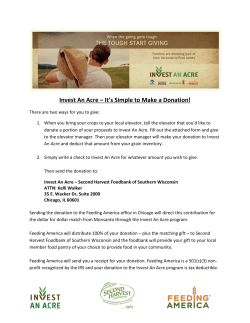Invest An Acre &ndash; It`s Simple to Make a Donation!
