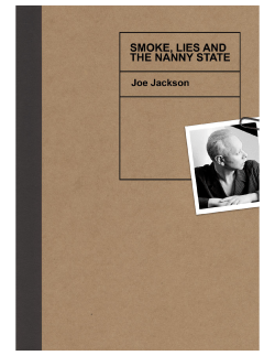 Smoke, Lies and the Nanny State