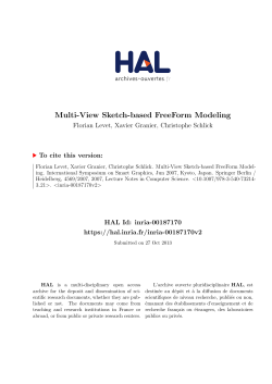 Multi-View Sketch-based FreeForm Modeling - HAL