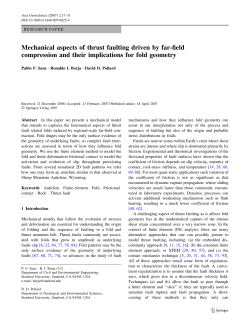 Mechanical aspects of thrust faulting driven by far