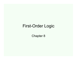 First-Order Logic
