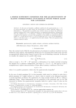 a simple sufficient condition for the quasiconvexity of elastic stored