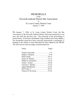memorials - Minnesota Legal History Project