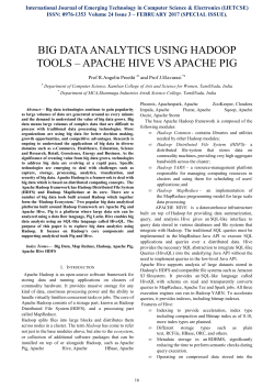 big data analytics using hadoop tools – apache hive vs apache pig