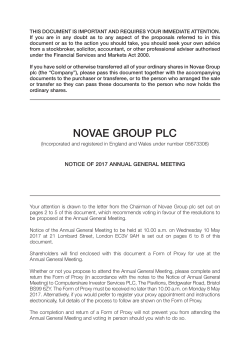 NOVAE GROUP PLC