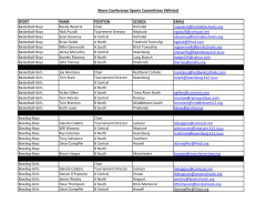 Shore Conference Sports Committees (Winter)