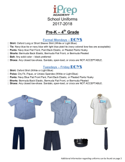 School Uniforms 2016-2017 Pre