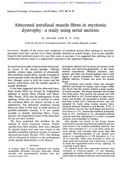 dystrophy: a study using serial sections