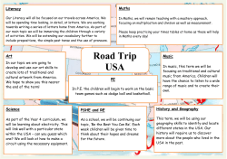 Road Trip USA - Kingfisher Primary School