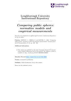 Comparing public spheres: normative models and empirical