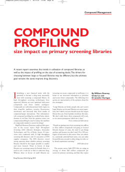 Compound profiling:Layout 1