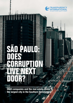 Shell companies and the real estate sector in the largest city in the