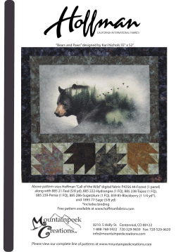 Bears and Paws - Hoffman Fabrics