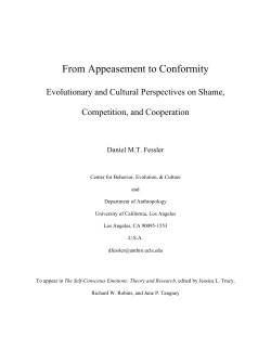 From Appeasement to Conformity - UCLA Division of Social Sciences