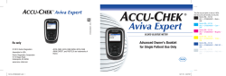 Accu-Chek Aviva Expert Advanced Owner`s Booklet