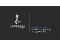 Lansdale Land Development Presentation