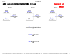 AAU Eastern Grand Nationals Greco Bantam 50 Mat 1