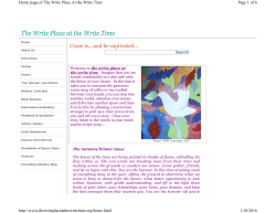 The Write Place at the Write Time