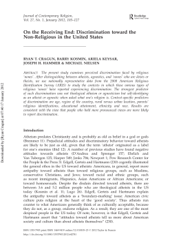 On the Receiving End: Discrimination toward the Non