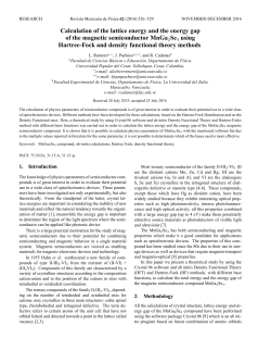 Calculation of the lattice energy and the energy gap of the magnetic
