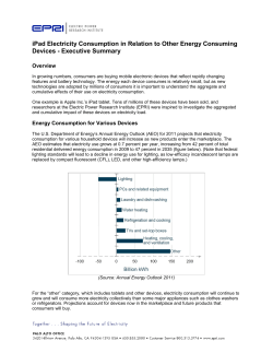 iPad Energy Consumption