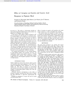 Effect of Atropine on Gastrin and Gastric Acid Response to Peptone
