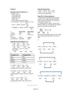 Chapter 5 Page 265, Practice Problems 5.1.1 1. a) H2SO4 acid b
