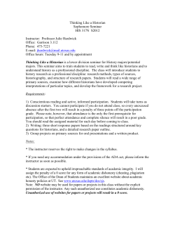 syllabus - UT College of Liberal Arts