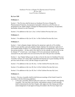 Southeast Province of Kappa Psi Pharmaceutical Fraternity By