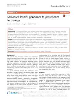 Sarcoptes scabiei: genomics to proteomics to biology | Parasites