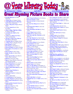 Great Rhyming Books - Early Literacy Web