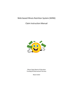 (WINS) Claim Instruction - Illinois State Board of Education
