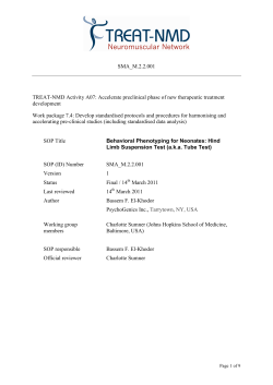 Hind Limb Suspension Test