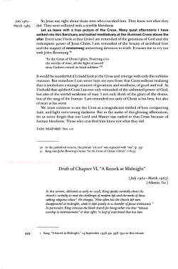 Draft of Chapter VI, &ldquo;A Knock at Midnight&rdquo;